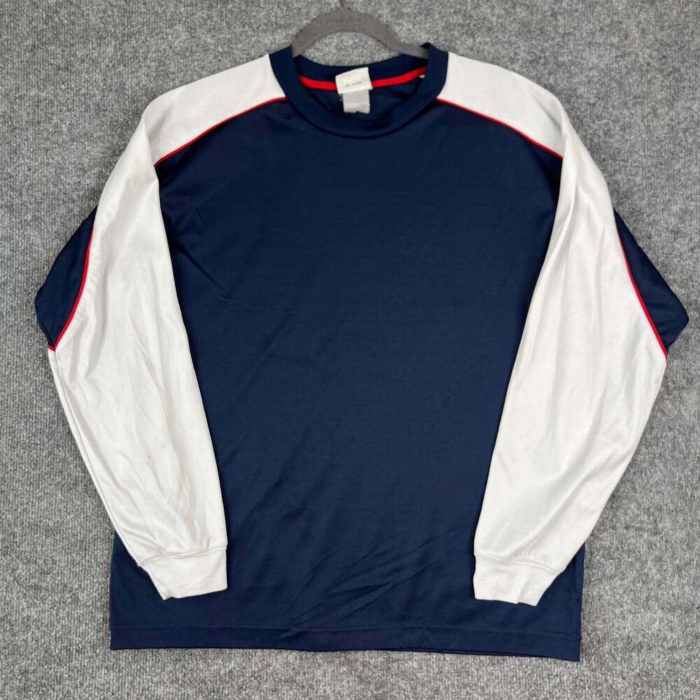 Lee Sport Sweatshirt Mens XL Blue Colorblock Crewneck‎ Casual Athletic